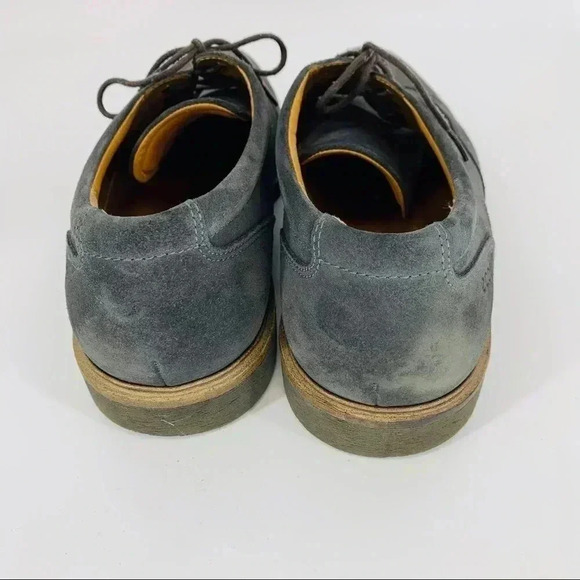 ECCO Findlay Blue Suede Wingtip Shoes - Picture 4 of 11